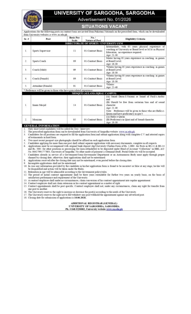 Government Jobs In Pakistan Today Online Apply Matric Base