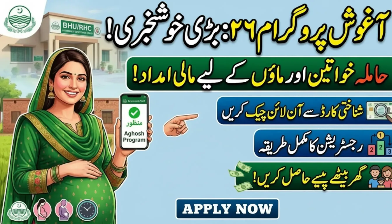 Aghosh Program Online Check Punjab By Cnic Online Registration