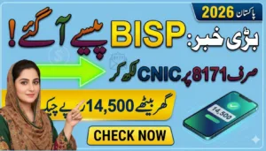 BISP Payment Check Online Cnic 8171
