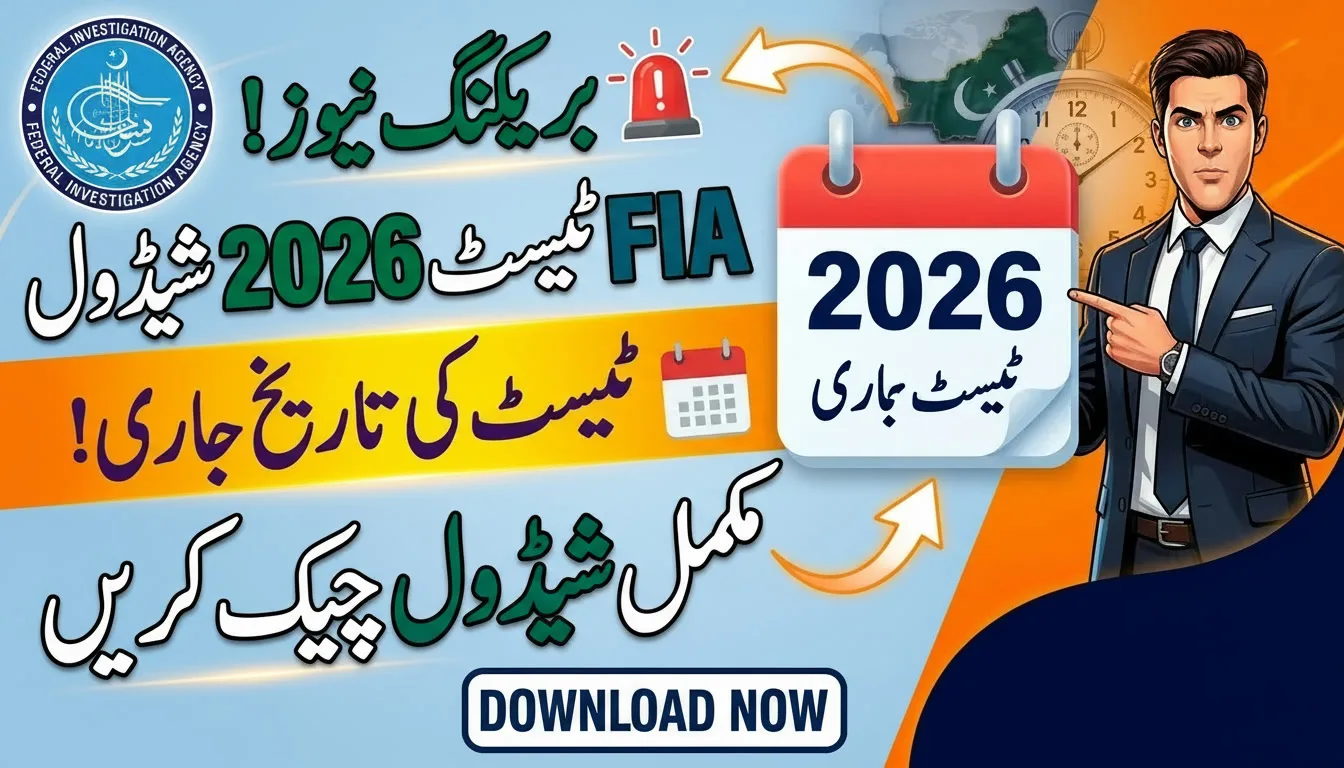 FIA Roll No Slip 2026 Physical & Written Test Date