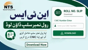 NTS Roll No Slip Download By Name CNIC NTS Roll No Slip Download By Name CNIC