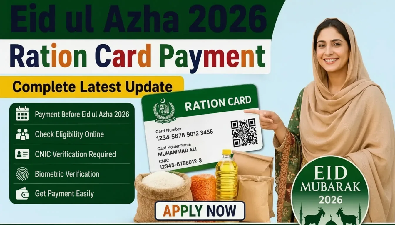 Eid ul Adha 2026 Ration Card Payment Online