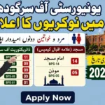Government Jobs In Pakistan Today Online Apply Matric Base